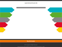 Tablet Screenshot of opendownload.de